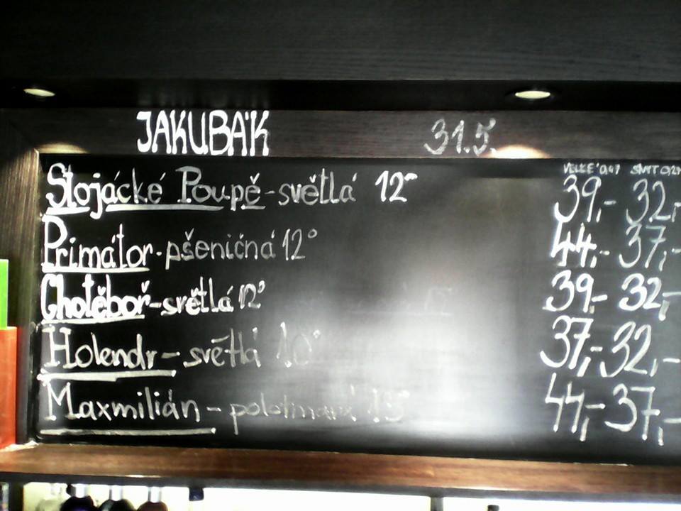 Výčep Na stojáka Jakubák 31.05.2016